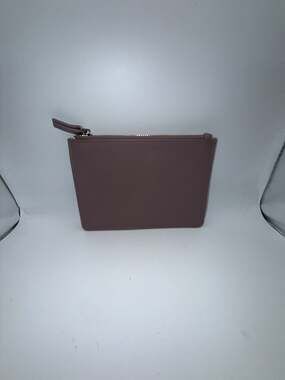 Steve Madden Pebbled Faux Leather Zippered Wristlet Pouch